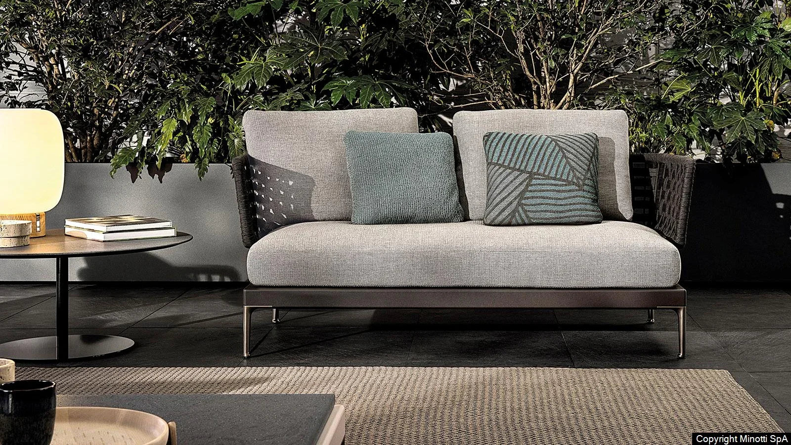 Minotti - Patio Outdoor Sofa - sarto Tailored Interiors Group