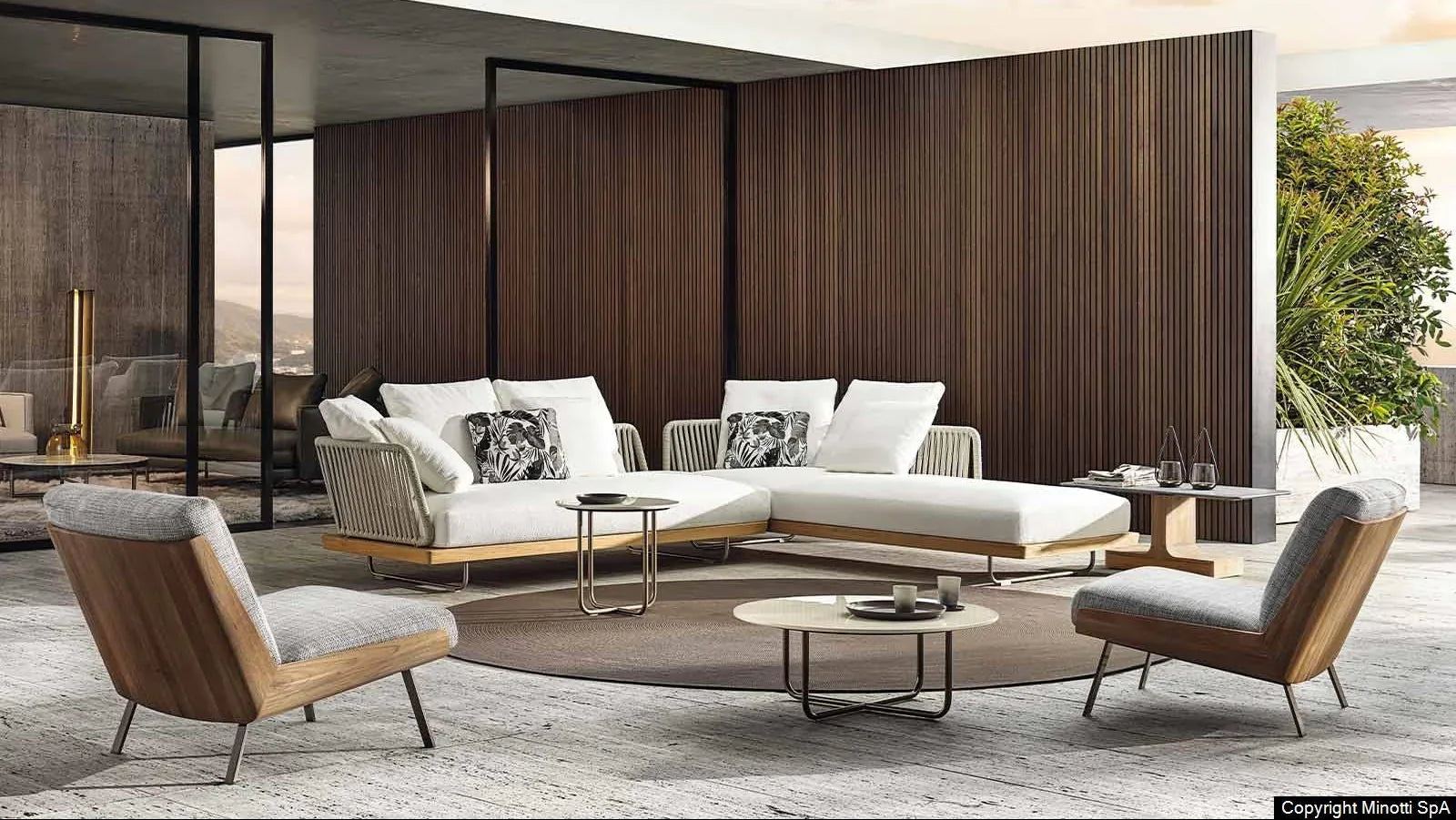 Minotti - Sunray Outdoor Sofa - sarto Tailored Interiors Group