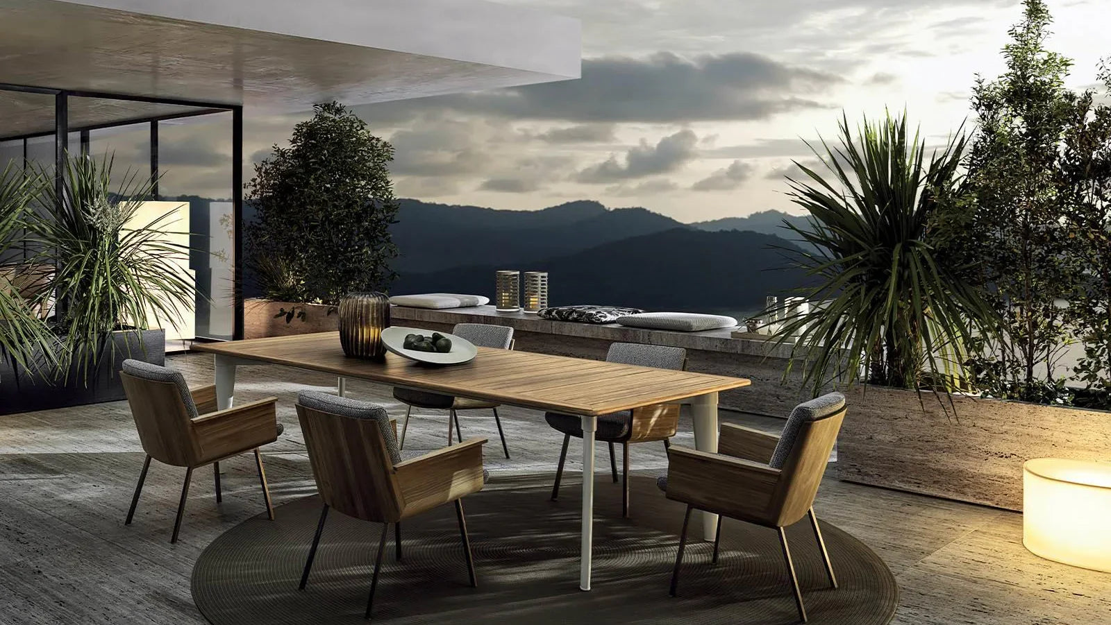 Minotti - Terrace Outdoor Esstisch - sarto Tailored Interiors Group