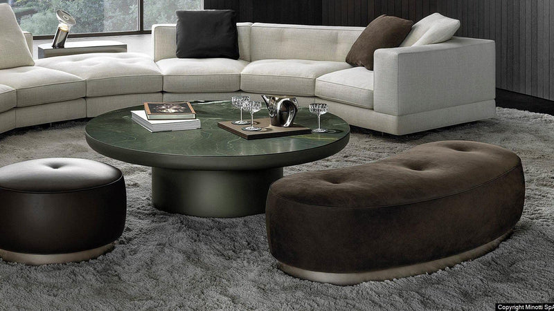 Minotti - Torii Bold Pouf - sarto Tailored Interiors Group