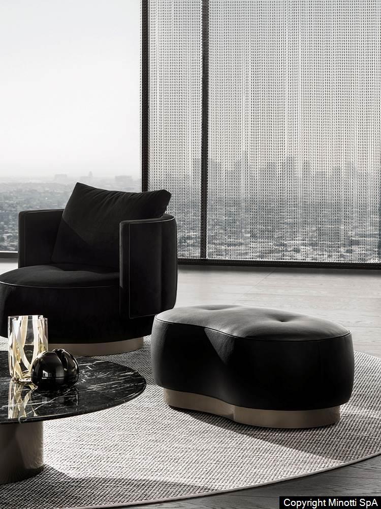Minotti - Torii Bold Pouf - Hocker - Sarto Group