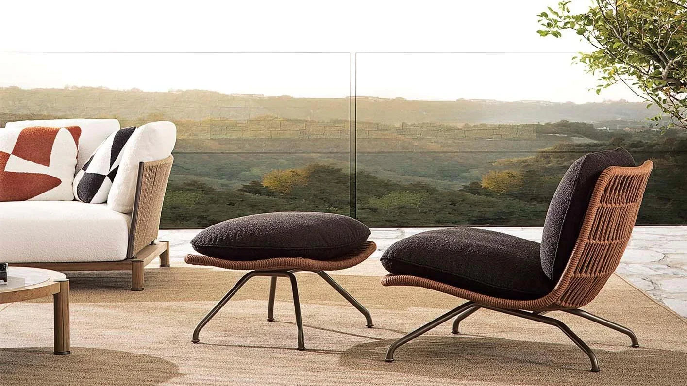 Minotti - Pattie "Cord" Outdoor Sessel - sarto Tailored Interiors Group