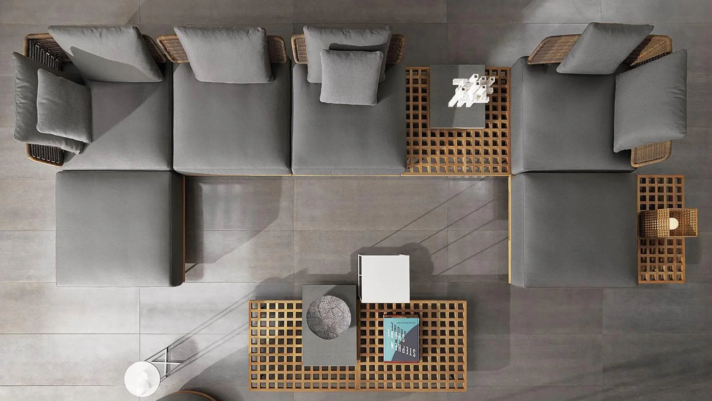 Minotti - Quadrado Outdoor Sofa - sarto Tailored Interiors Group