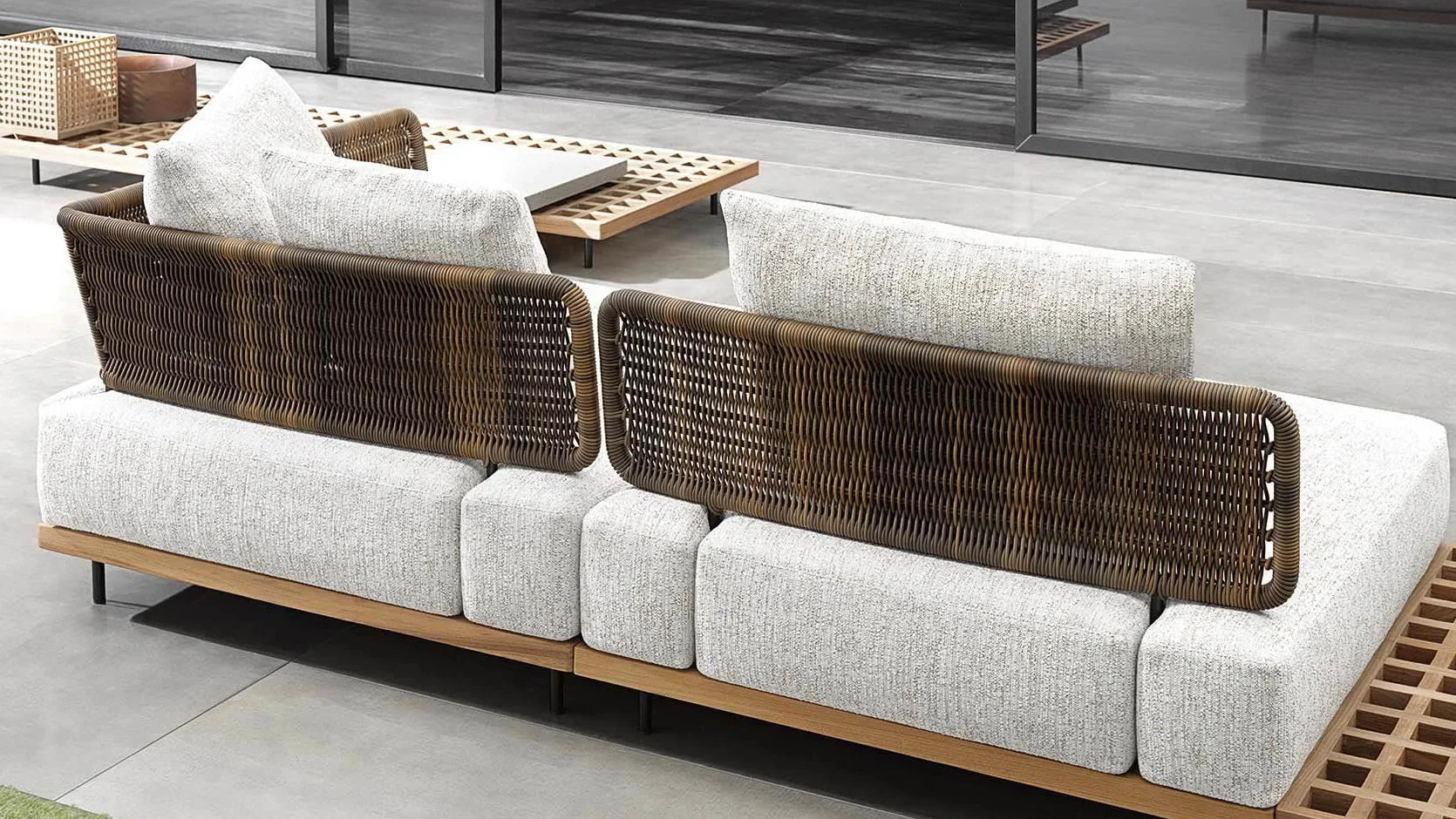 Minotti - Quadrado Outdoor Sofa - sarto Tailored Interiors Group