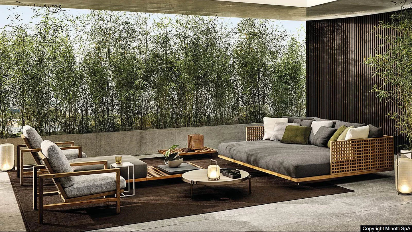 Minotti - Quadrado Outdoor Chaiselongue - sarto Tailored Interiors Group
