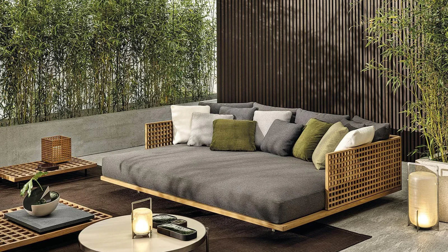 Minotti - Quadrado Outdoor Chaiselongue - sarto Tailored Interiors Group