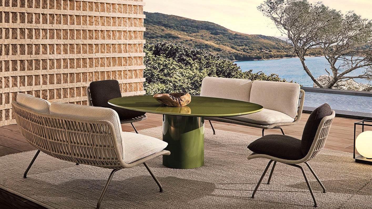 Minotti - Rayan Outdoor Esstisch - sarto Tailored Interiors Group