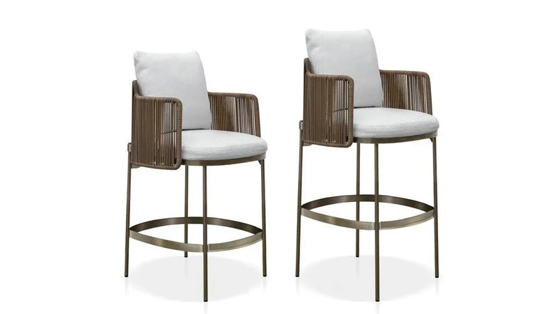Minotti - Tape "Cord" Outdoor Barhocker - sarto Tailored Interiors Group