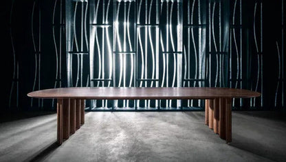 Curtain dining table